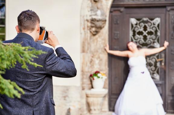 Braut wird Fotografiert